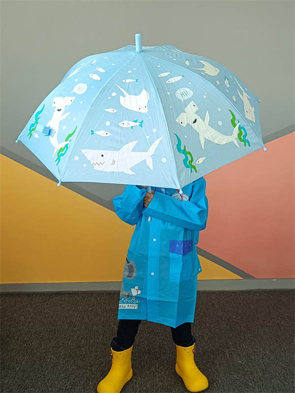 <tc>Parapluie pour Garçon qui Change de Couleur sous la Pluie</tc>