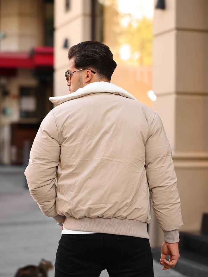 Yaka Kürkü Detaylı Mont - Justyol