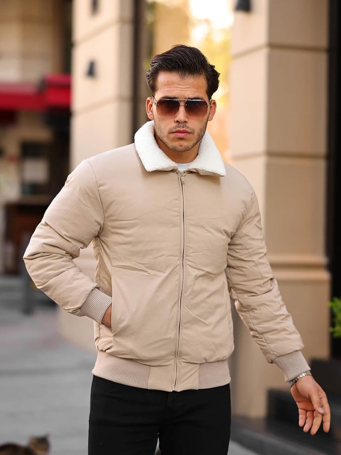 Yaka Kürkü Detaylı Mont - Justyol