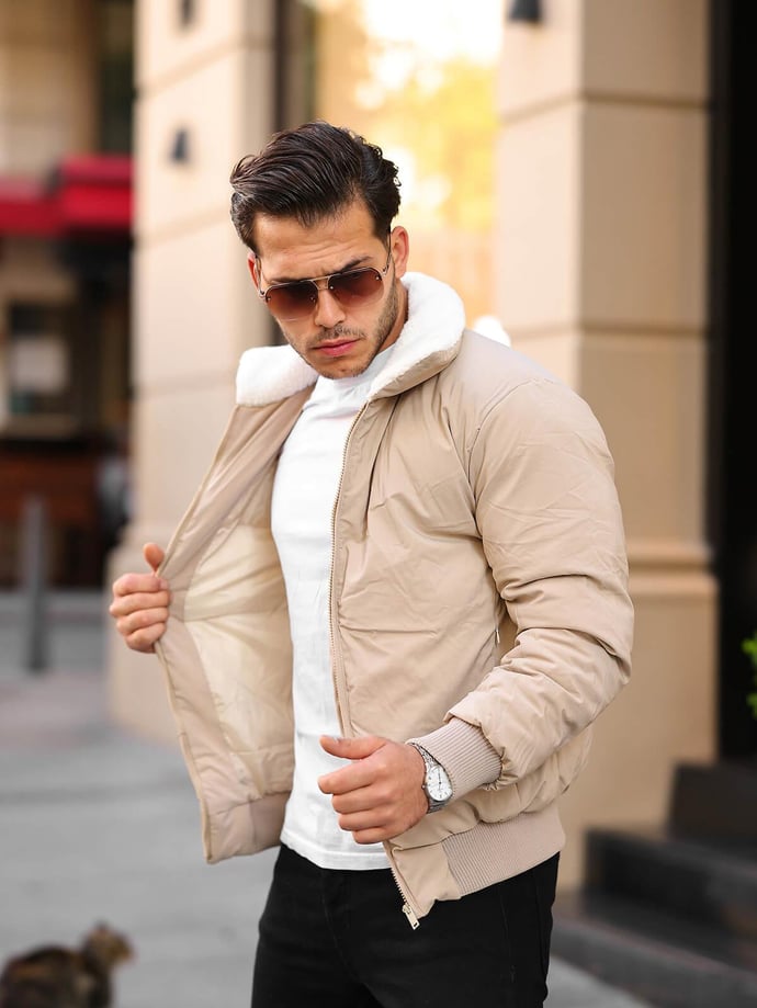 Yaka Kürkü Detaylı Mont - Justyol