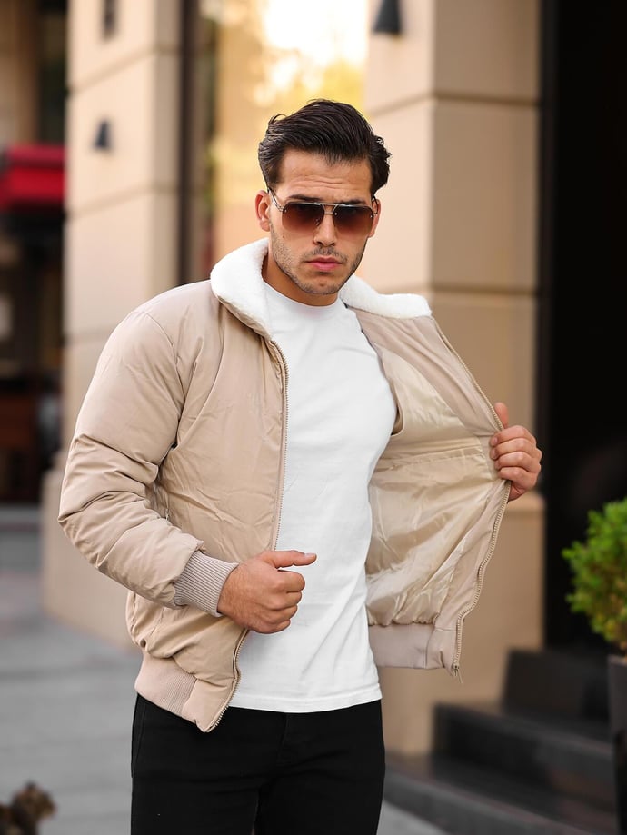 Yaka Kürkü Detaylı Mont - Justyol