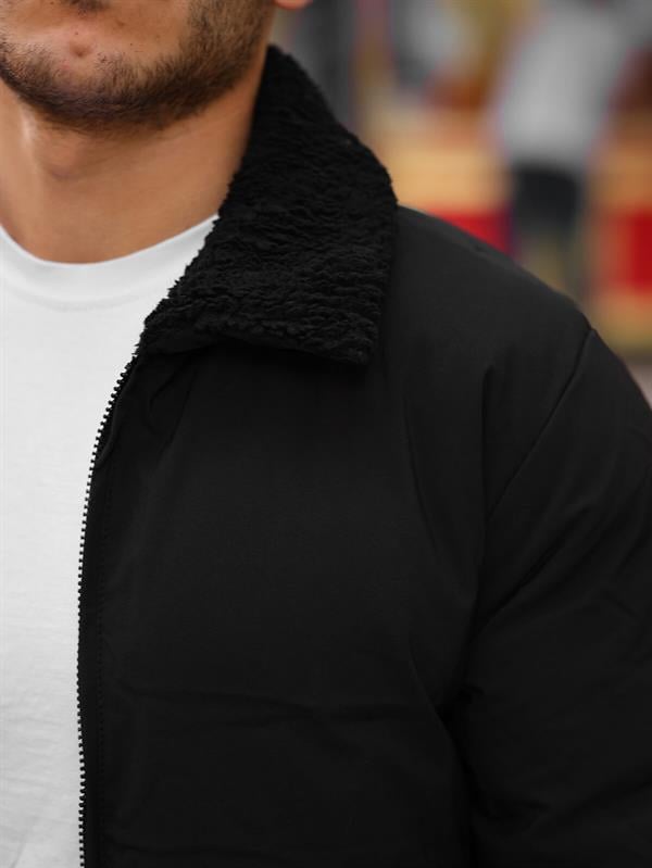 Yaka Kürkü Detaylı Mont - Justyol