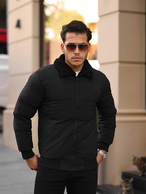 Yaka Kürkü Detaylı Mont - Justyol