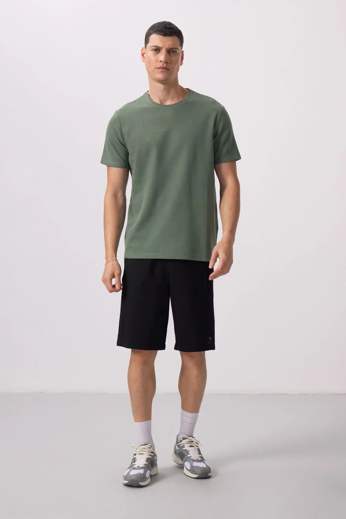 t‑shirt homme basic texture douce confortable- 88436 - Justyol