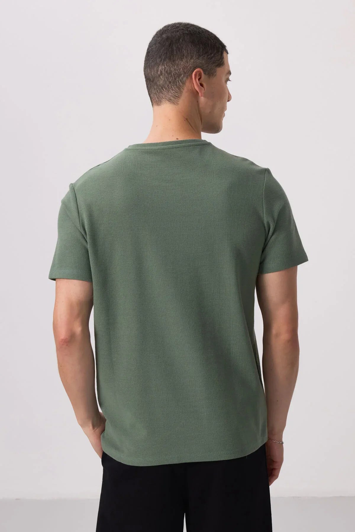 t‑shirt homme basic texture douce confortable- 88436 - Justyol