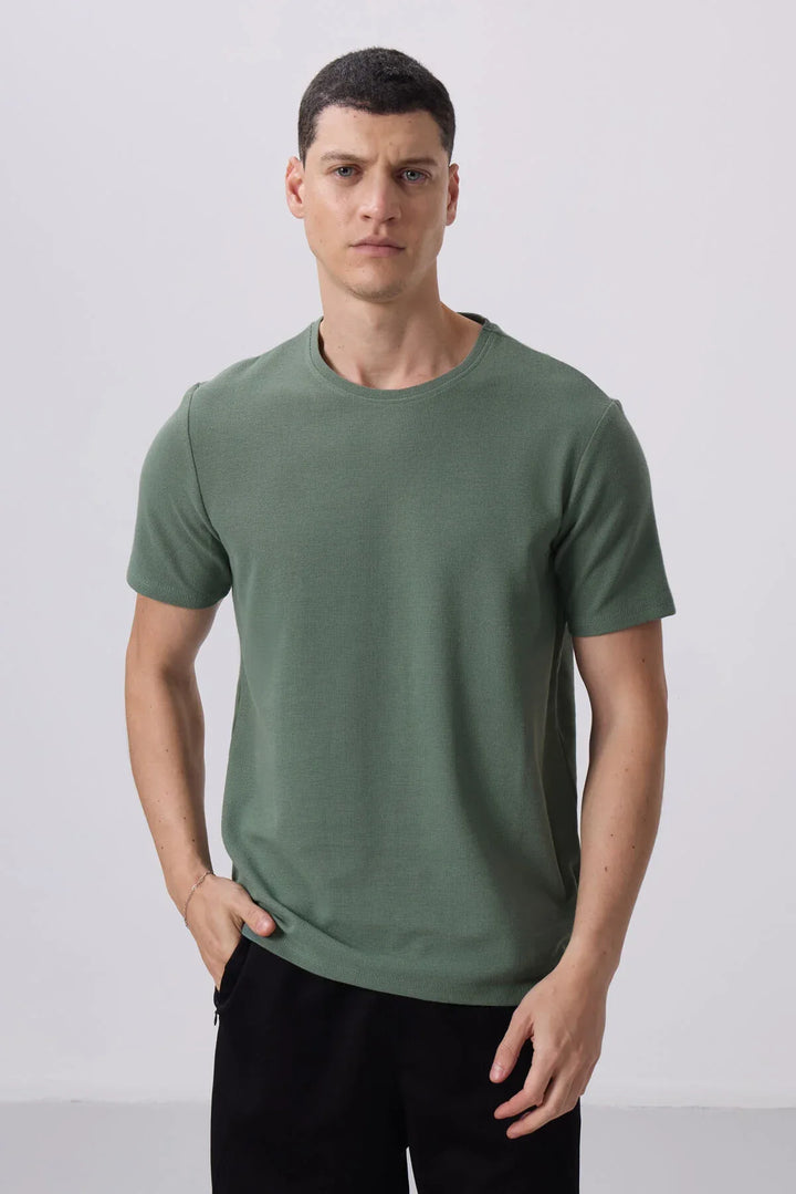 t‑shirt homme basic texture douce confortable- 88436
