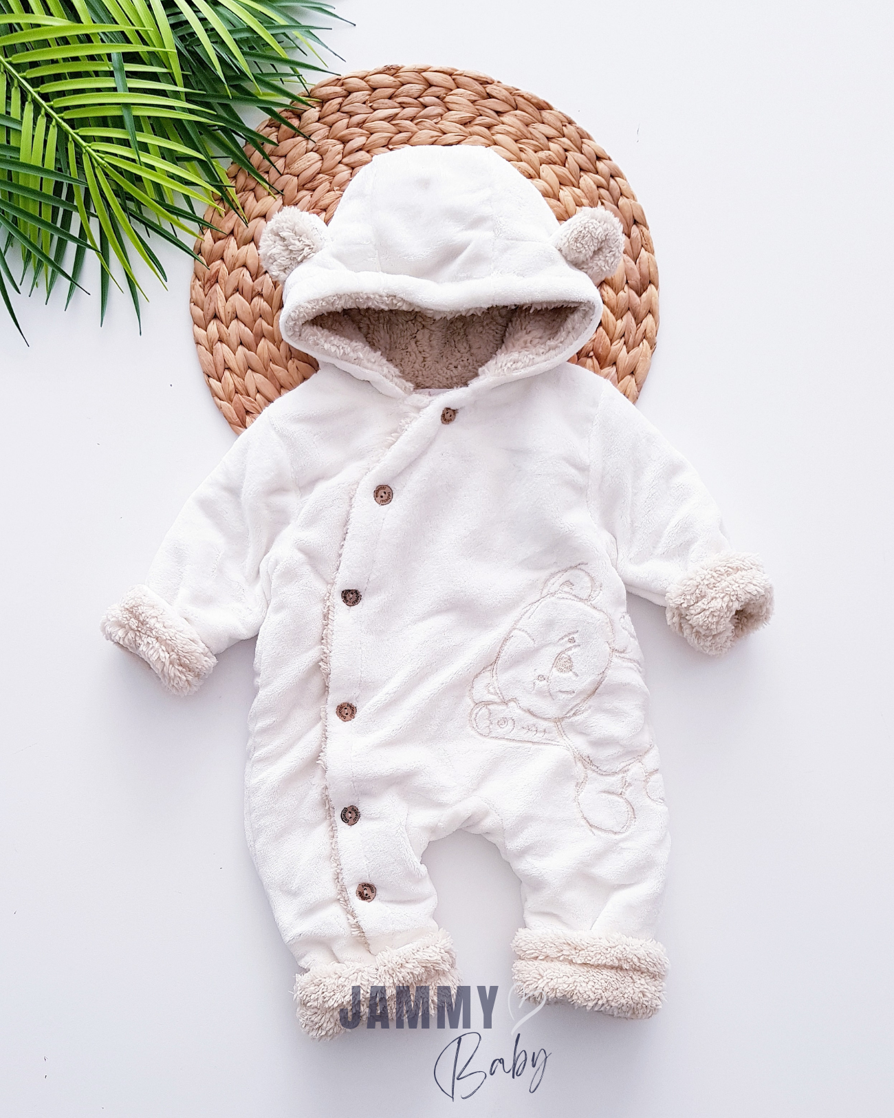 <tc>Combinaison de Sommeil/Manteau Safari Douillet avec Rembourrage - CRÈME</tc>